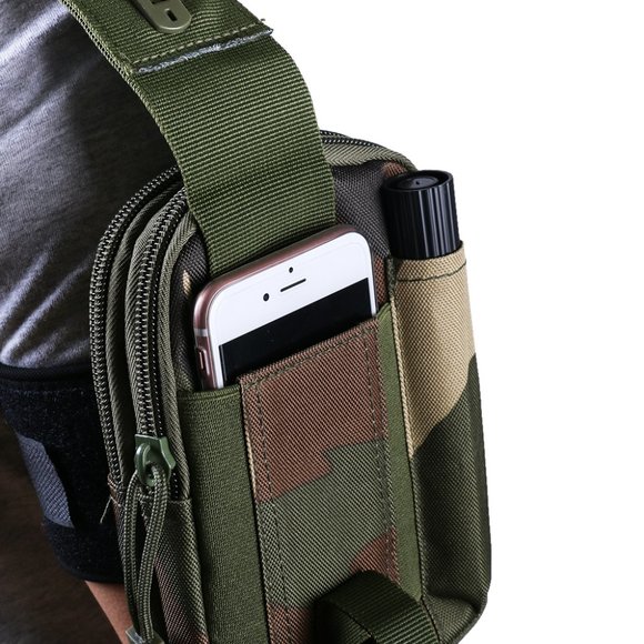 Universal Outdoor EDC Belt Waist Bag Tactical Pouch Phone Pocket Pack Black(Gray - Picture 2 of 2